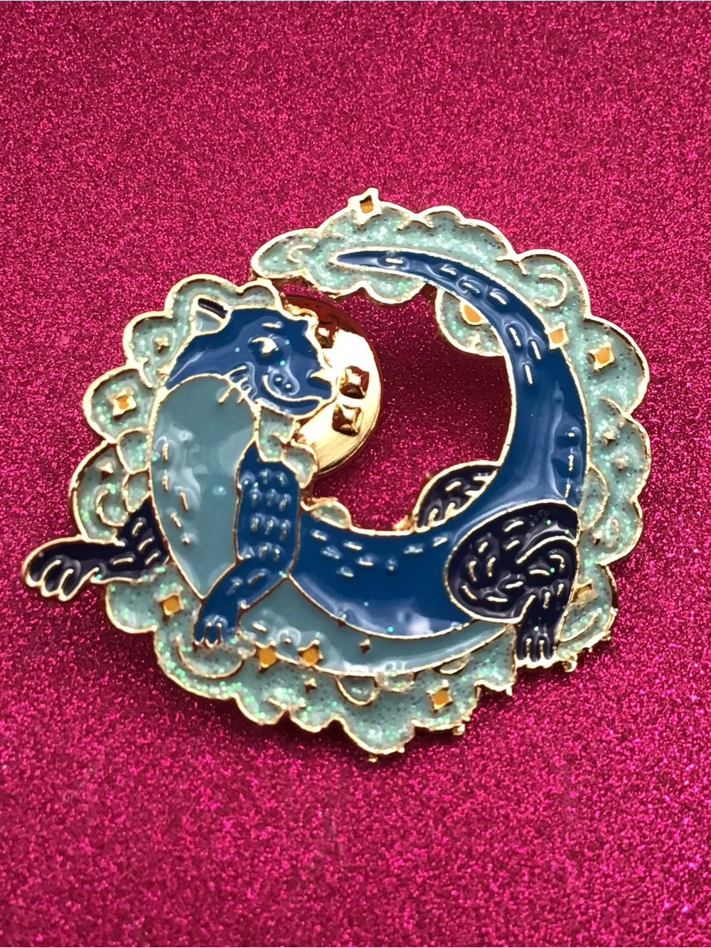 Otter Enamel Pin